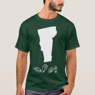 T-shirt ASL American Sign Language Vermont T