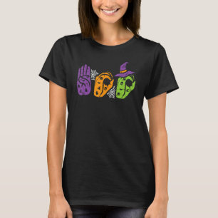 T-shirt Asl Boo Hands American Sign Language Deaf Pride Ha