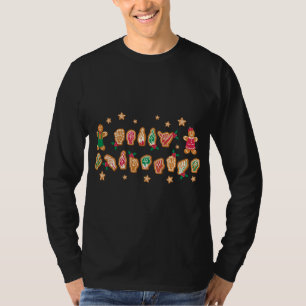 T-shirt ASL Christmas American Sign Language Gingpain H