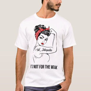 T-shirt Asl Interpreter Ce n'est pas pour les faibles