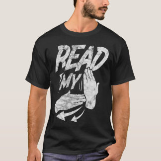 T-shirt ASL Lire ma main Sourd Américain Signal Distr