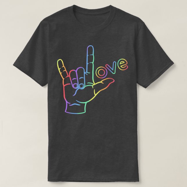 T-shirt ASL Love 12 (Design devant)