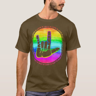 T-shirt ASL Love is Love