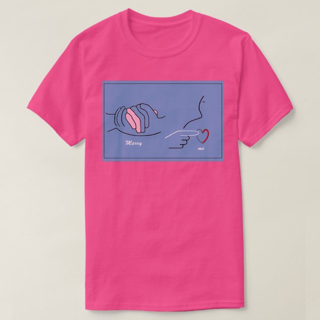 T-shirt ASL Marry Me (Design devant)