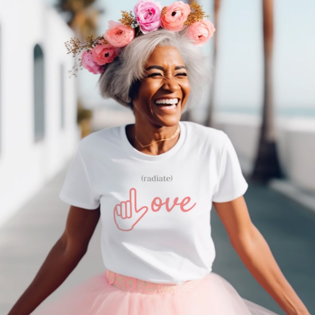 T-shirt ASL Rose et Grey Radiate Love (Créateur téléchargé)