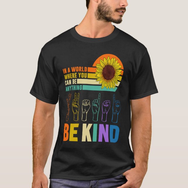 T-shirt ASL Teacher Sign Language Deaf Hand Hearing (Devant)