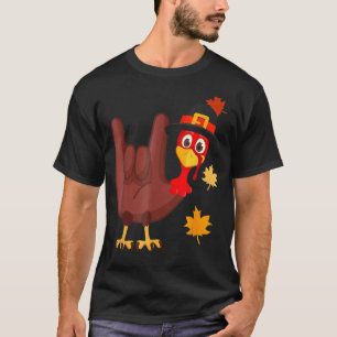 T-shirt ASL Turquie Langue des Signes Américaine I Love Yo
