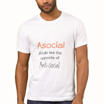Asocial n'est pas antisocial - Introvert Slogan