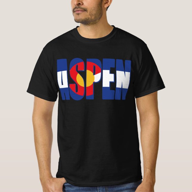 T-shirt Aspen Colorado (Devant)