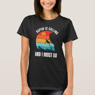 T-shirt Aspen Colorado Co Randonnées Mountains