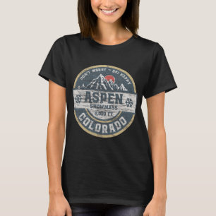 T-shirt Aspen Colorado Montagnes Rocheuses Le Camping Rand