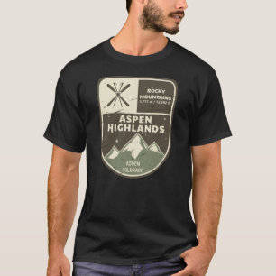 T-shirt Aspen Highlands Aspen Rocks Mountains Colorado