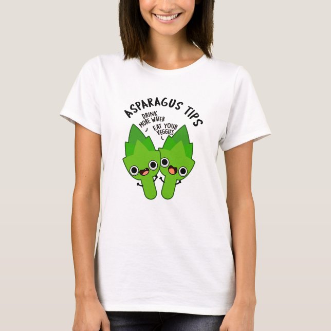 T-shirt Asperges Conseils amusant Veggie Pun (Devant)