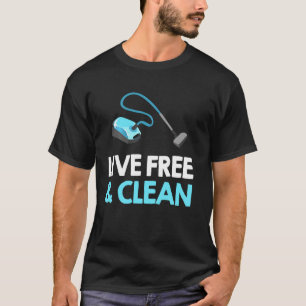 T-shirt Aspirateur Drôle Femme Femme de ménage Entretien m