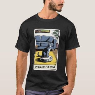 T-shirt Aspirateur Robot Roue de Fur-Tune Tarot Drôle