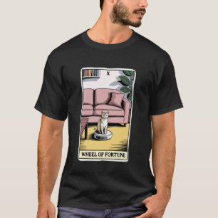 T-shirt Aspirateur Robot Roue de la Fortune Tarot Drôle