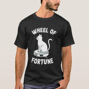 T-shirt Aspirateur Robot Wheel of Fortune Drôle Chat 1