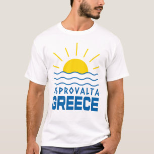 T-shirt Asprovalta Grèce Soleil Et Mer Homme Blanc