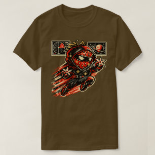 T-shirt Assassin Star Strawberry — Ninja de l'Espace Rétro