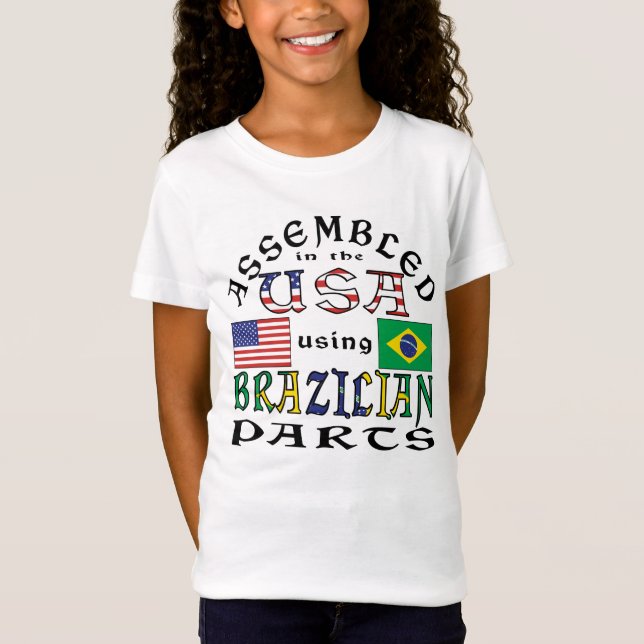 T-Shirt Assemblé aux États-Unis avec des pièces brésilienn (Devant)