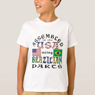 T-shirt Assemblé aux États-Unis avec des pièces brésilienn