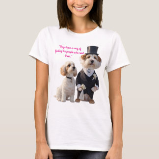 T-shirt Asseyez-vous. Reste. Épingle.