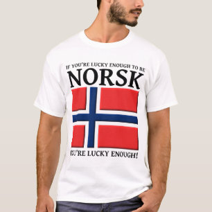 T-shirt Assez chanceux pour être Norsk Shirt
