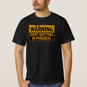 T-shirt Assez d'abandon en cours Attention Danger