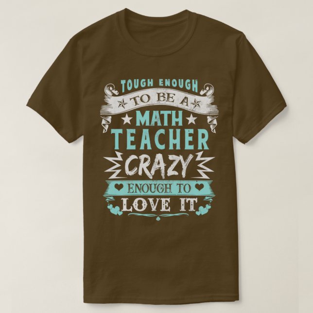 T-shirt Assez Difficile Pour Être Enseignant Des Maths Ass (Design devant)
