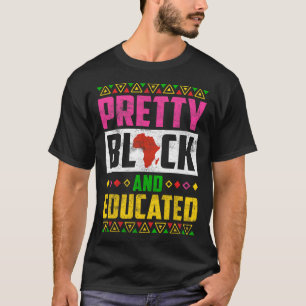 T-shirt Assez noire et instruite Je suis la forte Africain