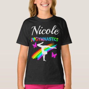 T-SHIRT ASSEZ PURPLE GYMNASTIQUE CONCEPTION DE FILLES