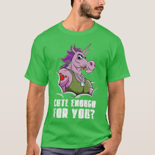 T-shirt Assez Sympa Pour Vous, Unicorne Dur Avec Muscles 1