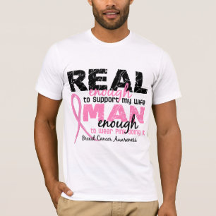 T-shirt Assez vrai homme assez de cancer du sein de