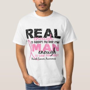 T-shirt Assez vrai homme assez de cancer du sein du