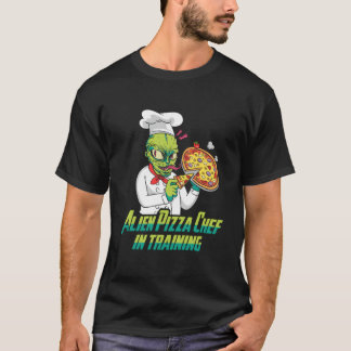 T-shirt Assiette Extraterrestre Ovni Paranormal Alien Pizz