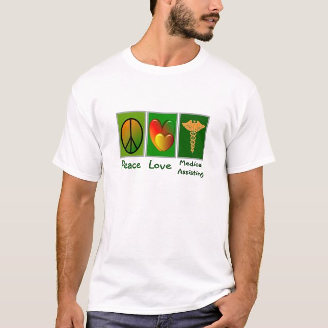 T-shirt Assistance Médicale d'amour de paix (Devant)