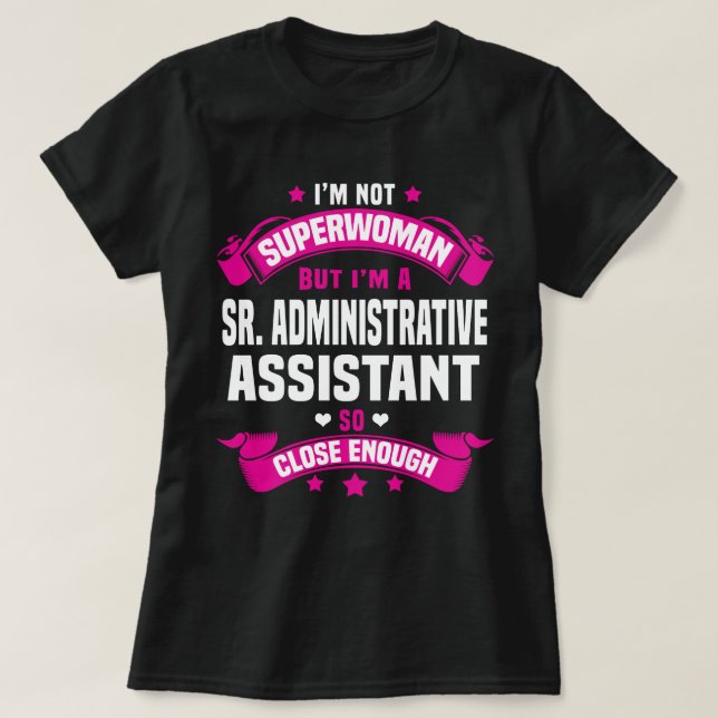 T-shirt Assistant administratif (Design devant)