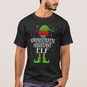 T-shirt Assistant administratif Elf Funny Family Matching