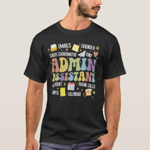 T-shirt Assistant administratif Groovy Assistant administr
