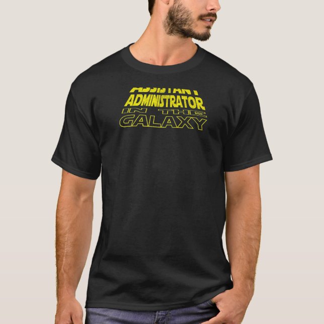 T-shirt Assistant Administrator  Space Backside (Devant)
