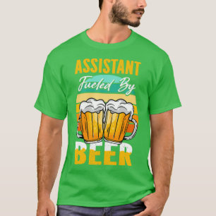 T-shirt Assistant Alimenté Par Beer Funny Beer Lover Assis