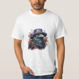 T-shirt Assistant Aquarelle Raven Bird