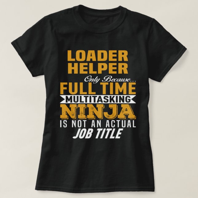 T-shirt Assistant Chargeur (Design devant)