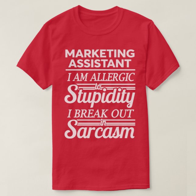 T-SHIRT ASSISTANT COMMERCIALISTE 1 (Design devant)