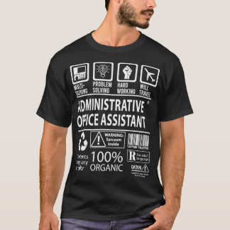 T-shirt Assistant de bureau administratif Multi-tâche Cert