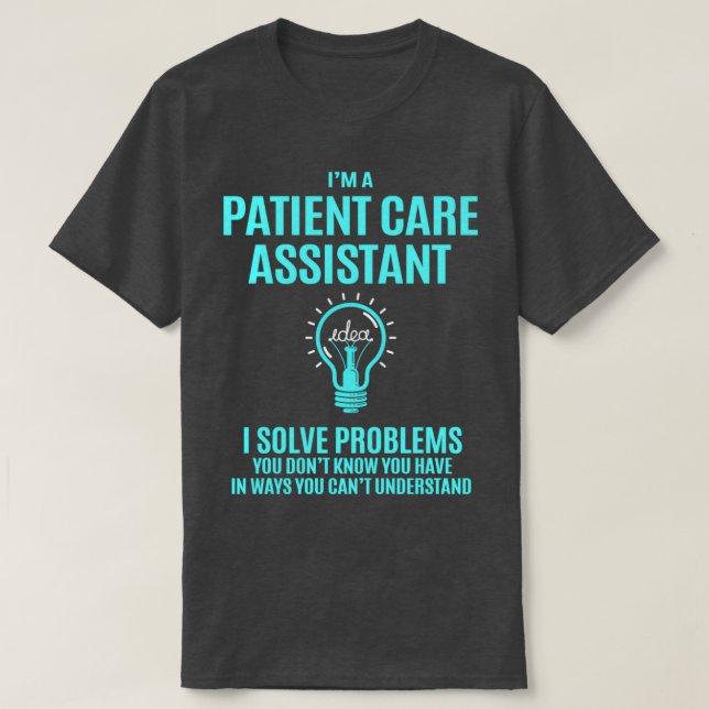 T-shirt Assistant de soins aux patients I Résoudre des pro (Design devant)
