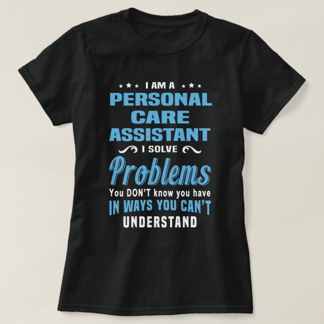 T-shirt Assistant de soins personnels (Design devant)