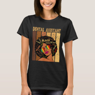 T-shirt Assistant dentaire Afro afro-américain Noir Histo