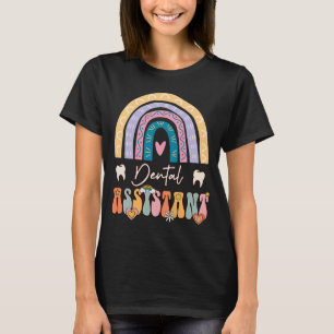 T-shirt Assistant dentaire Super Rétro Vintage Rainbow Cut