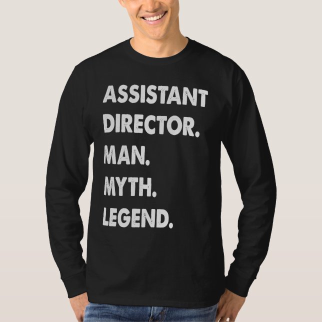 T-shirt Assistant Director Man Myth Legend  1 (Devant)